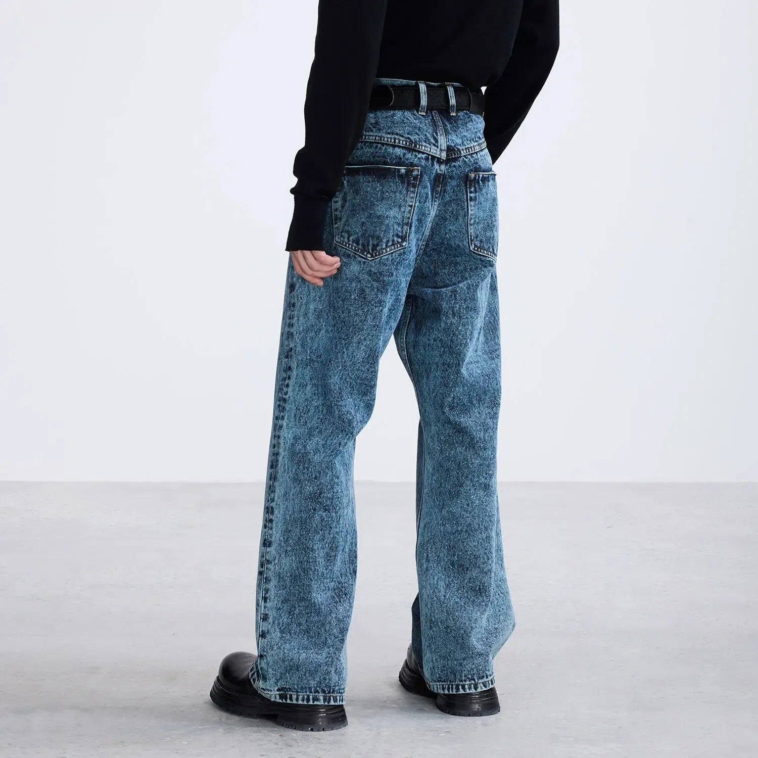 Essential Washed Bootcut Jeans