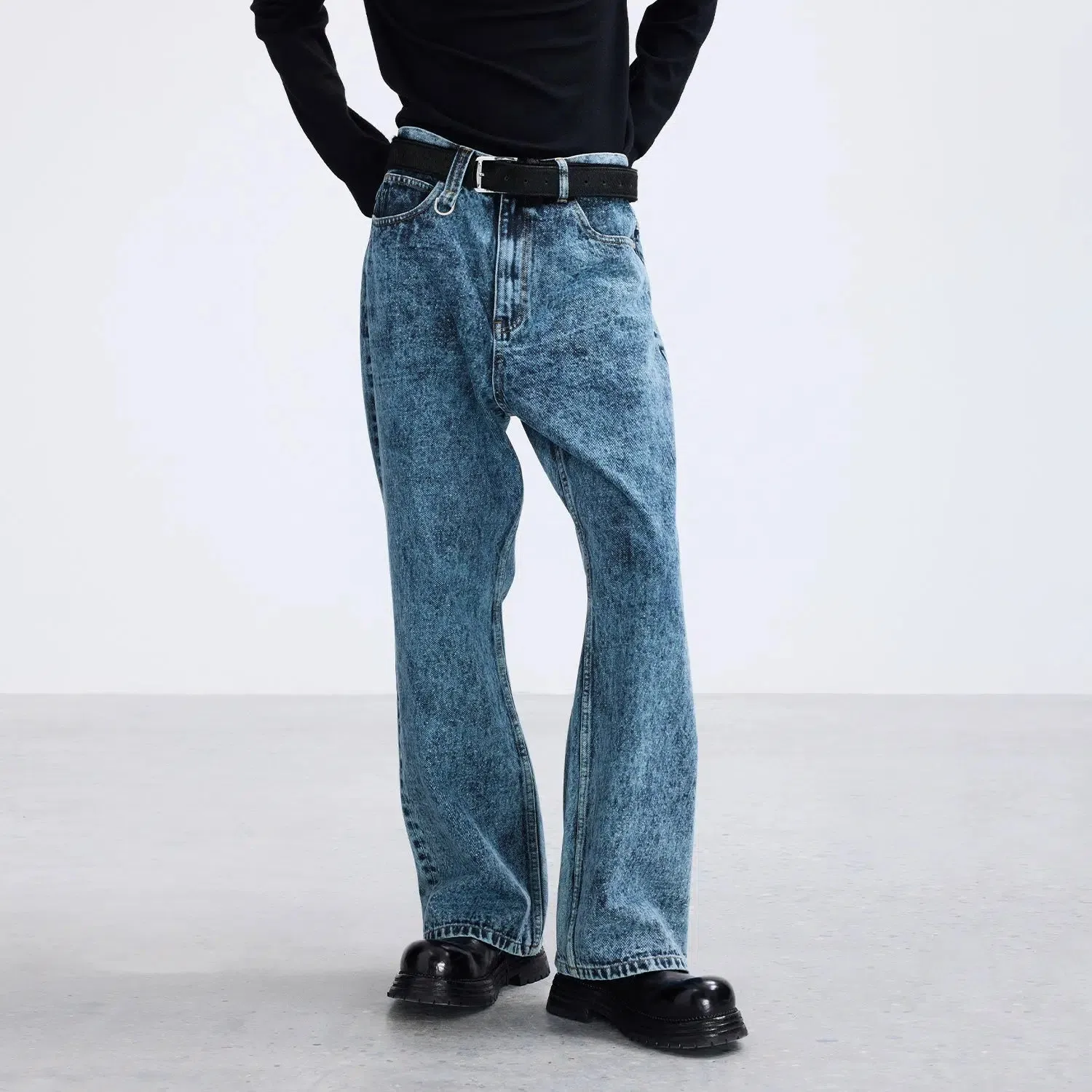 Essential Washed Bootcut Jeans