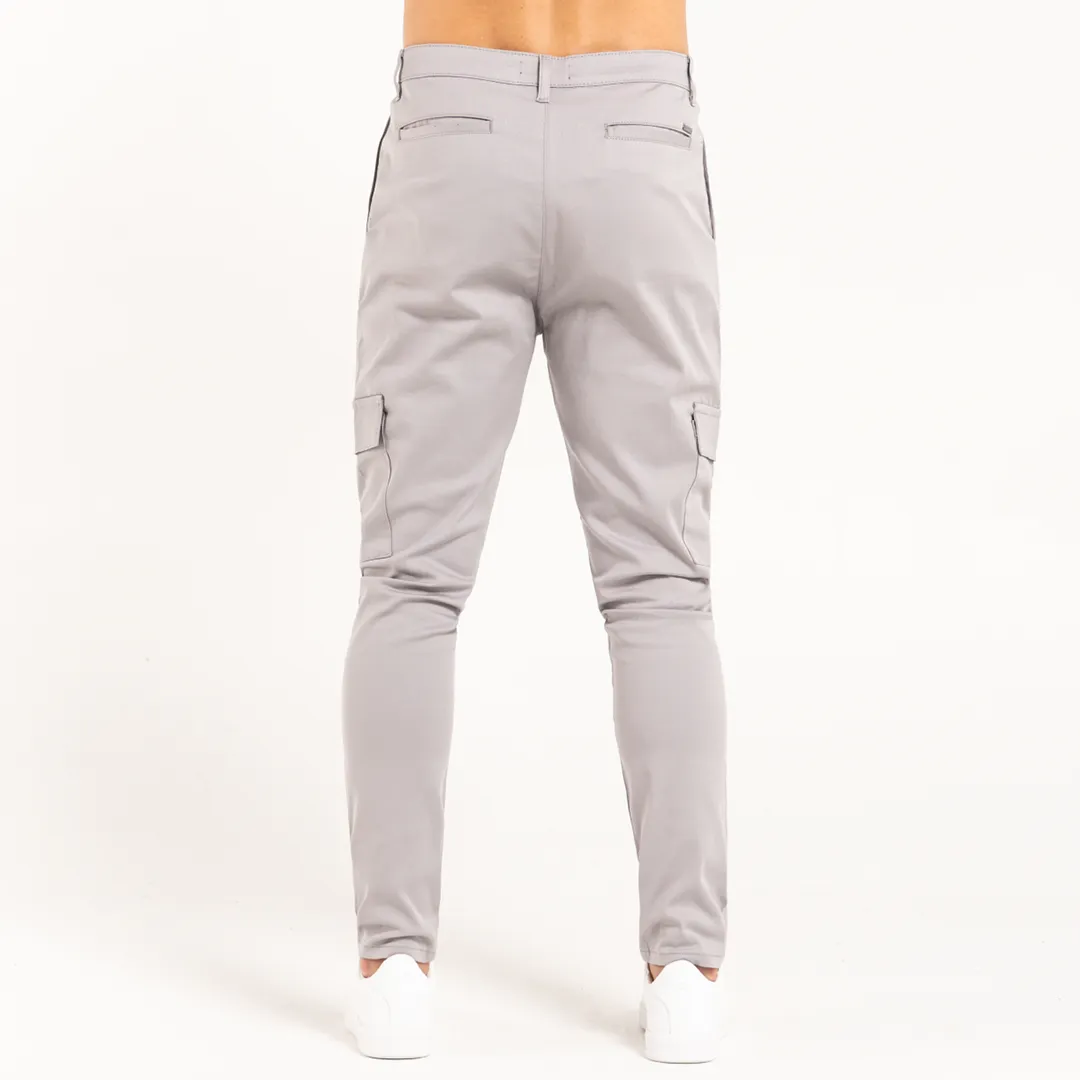 Felipe Cargo Pants - Light Grey