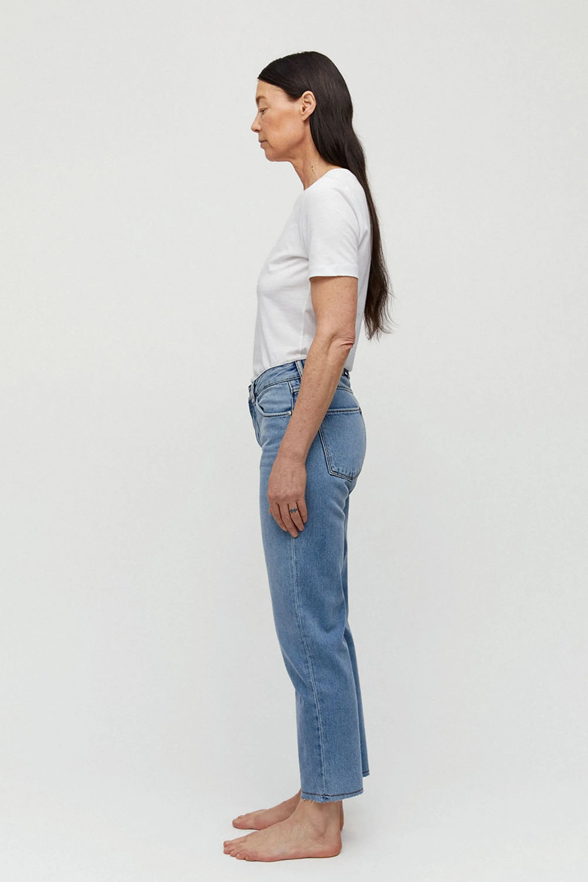 fjellaa cropped jeans mid blue