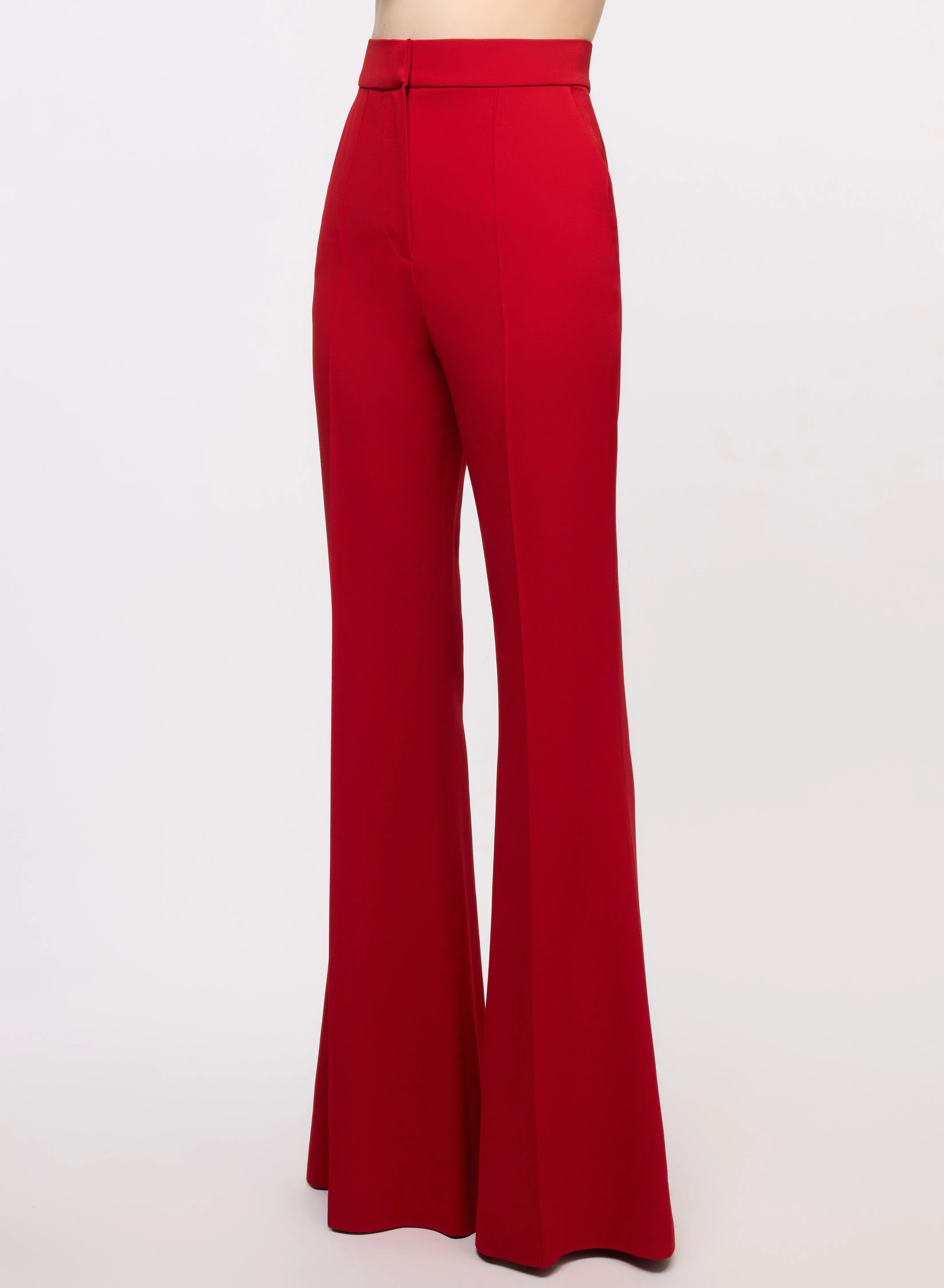 Flared Crepe Pants