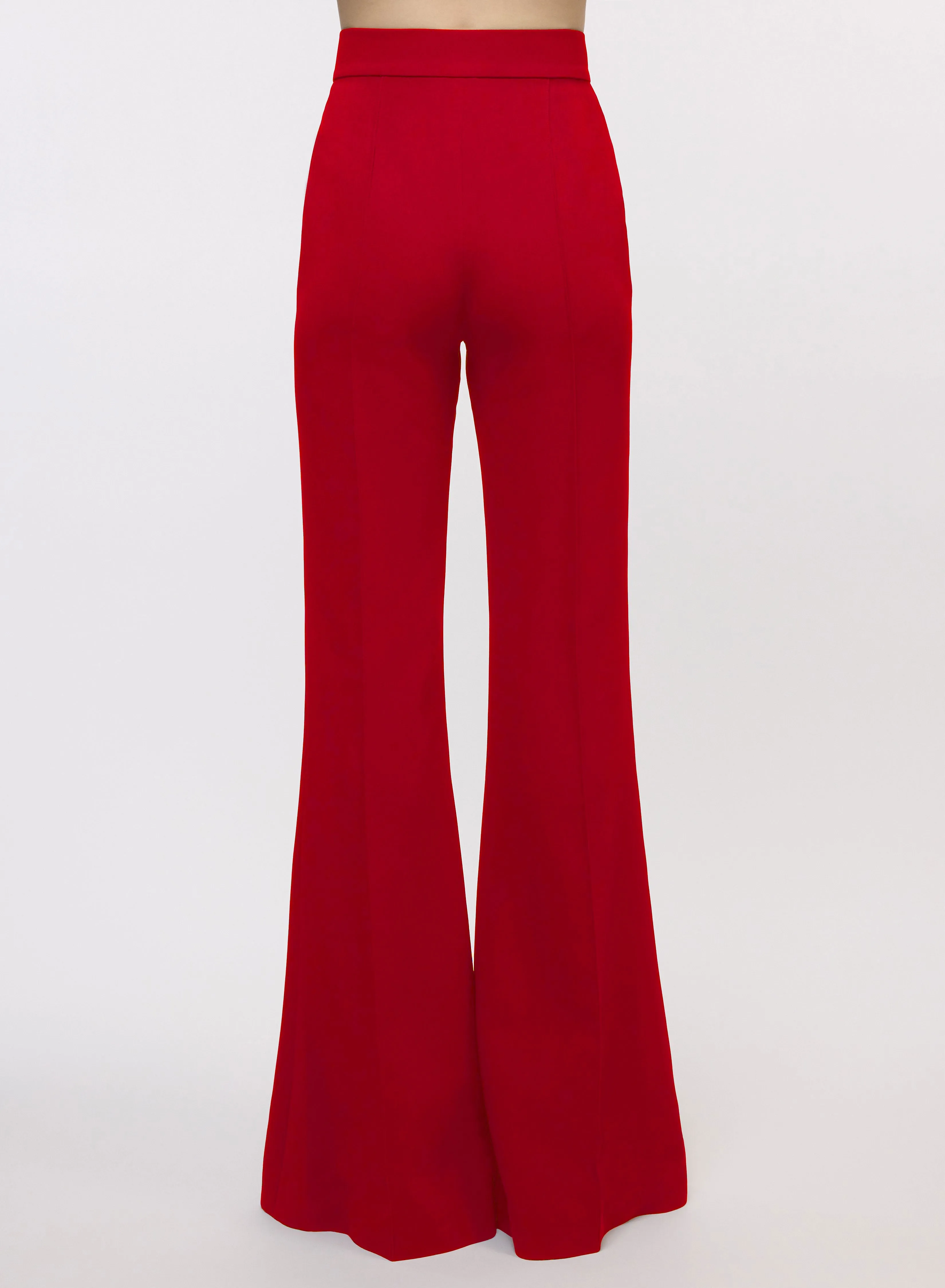 Flared Crepe Pants