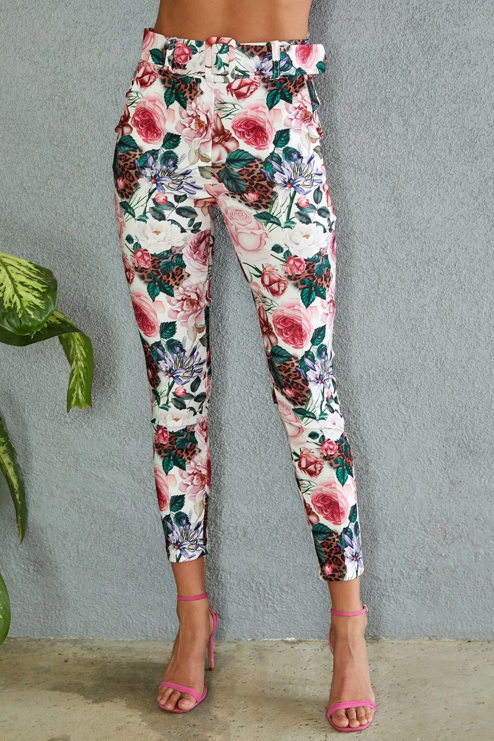 FLORAL SLIM FIT PANT