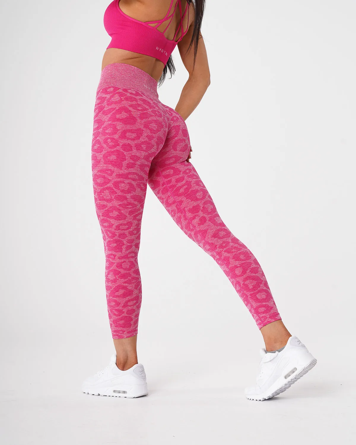 Fuchsia Leopard Seamless Leggings