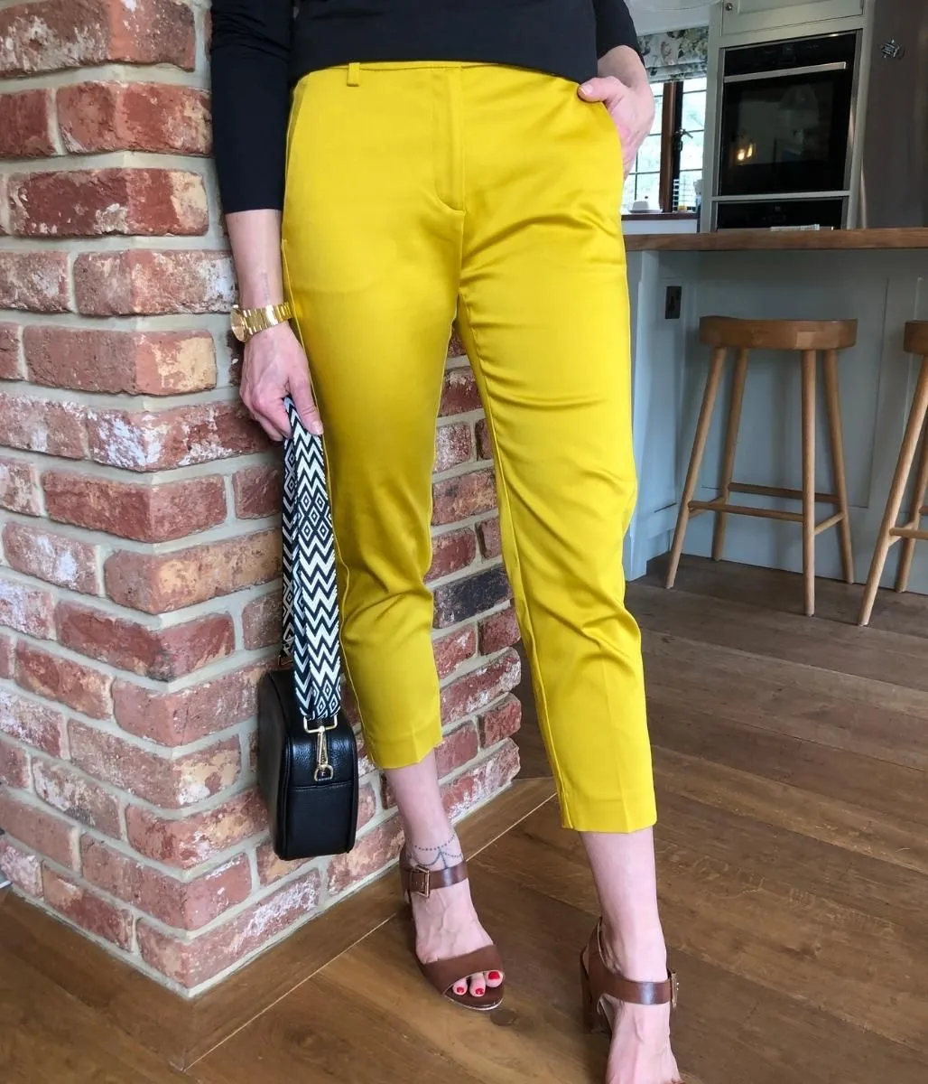 Gold Mia Slim Leg 7/8 Trousers