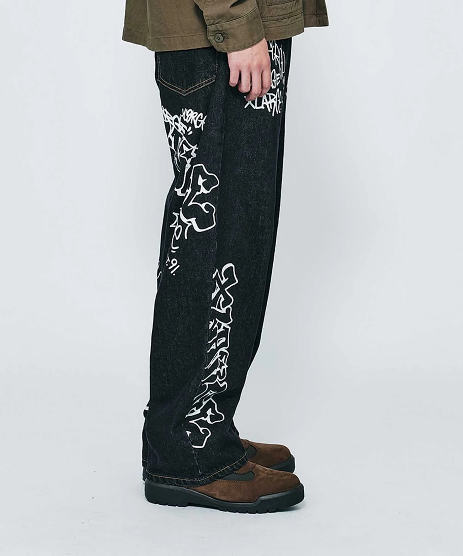 GRAFFITI DENIM PANTS