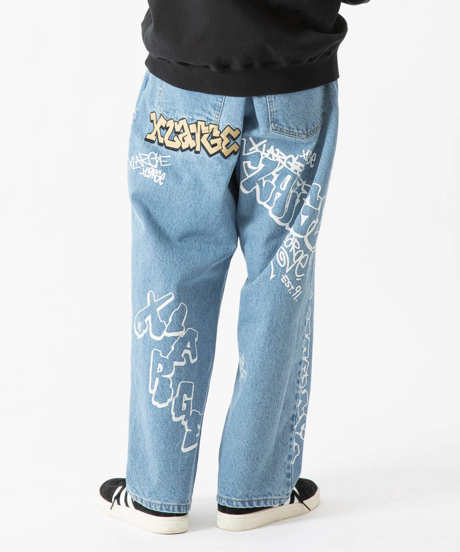 GRAFFITI DENIM PANTS