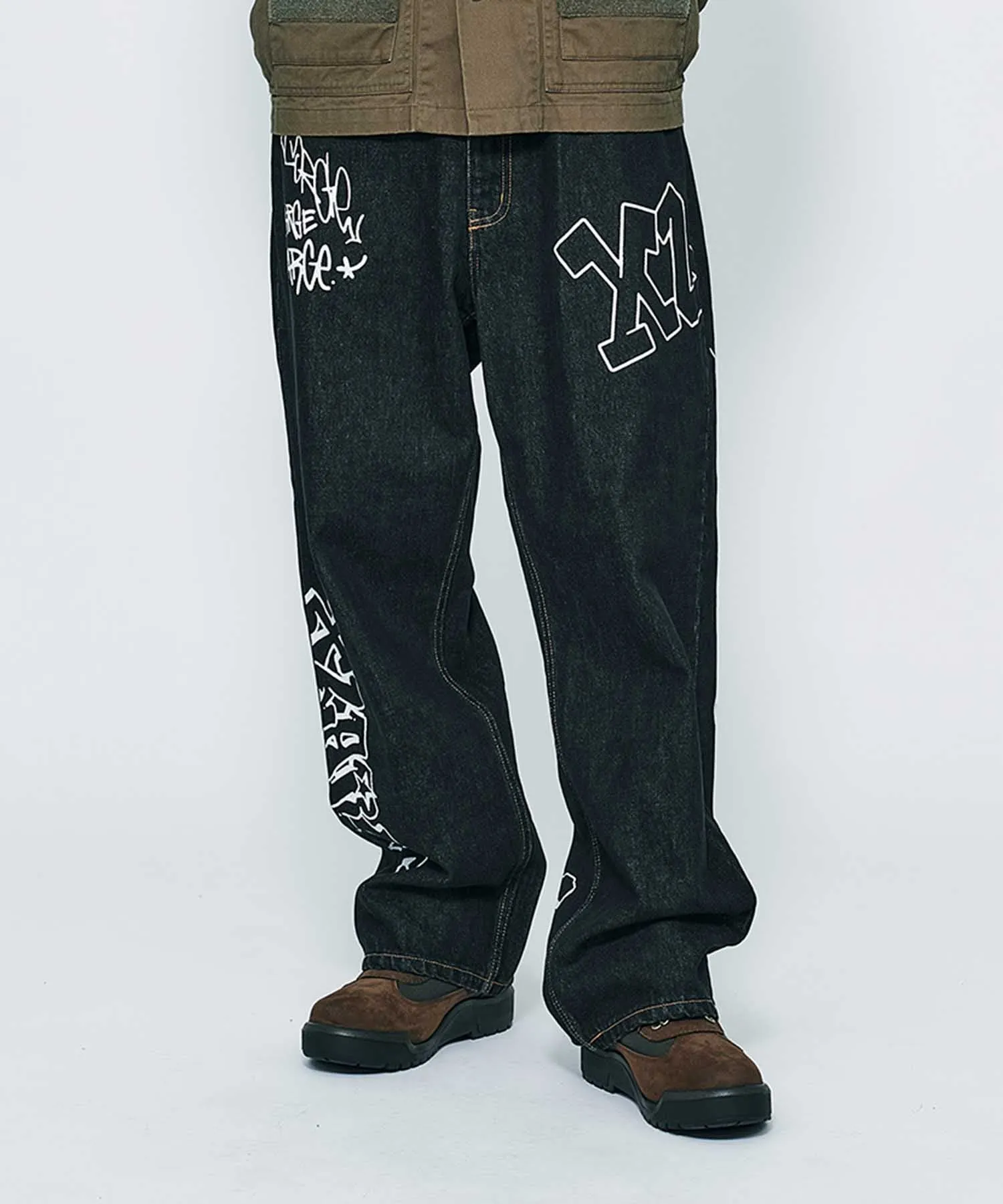 GRAFFITI DENIM PANTS