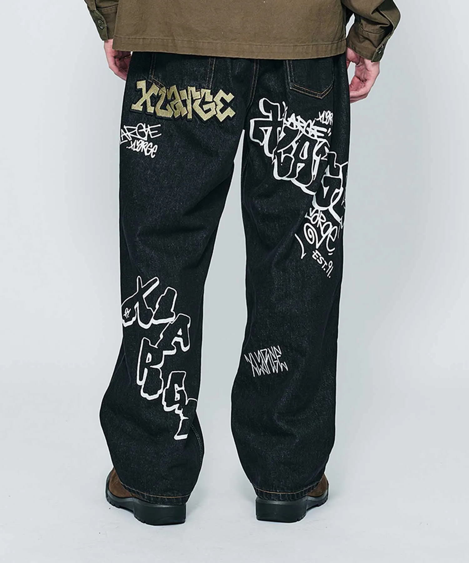 GRAFFITI DENIM PANTS