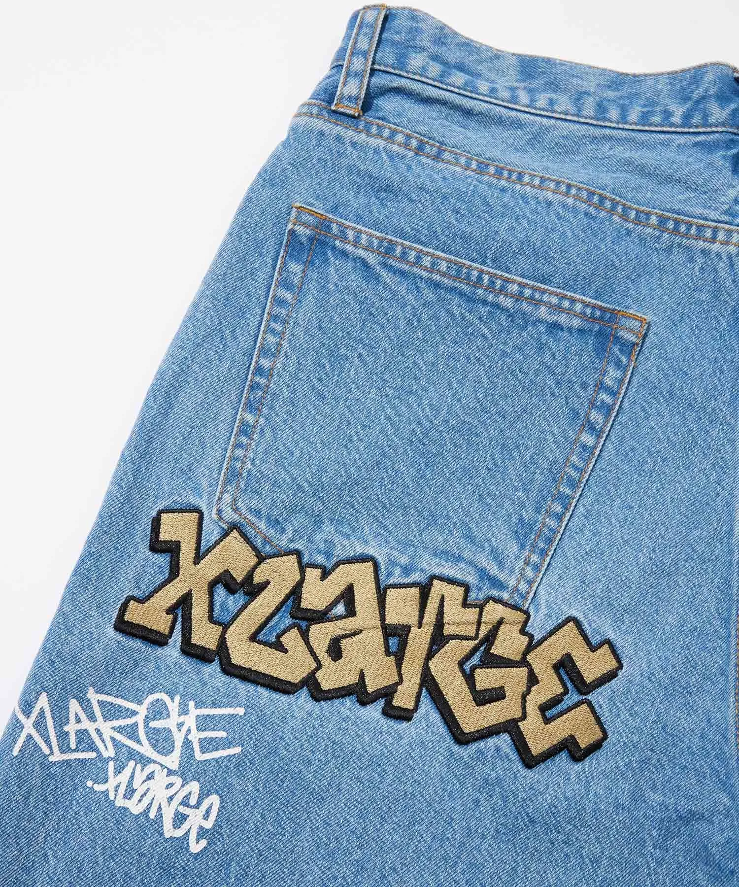 GRAFFITI DENIM PANTS