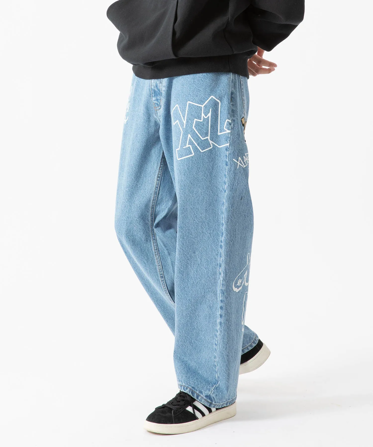 GRAFFITI DENIM PANTS