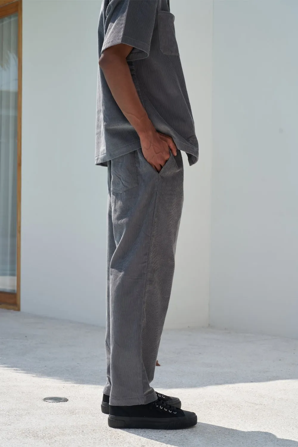 Grey Corduroy Pants