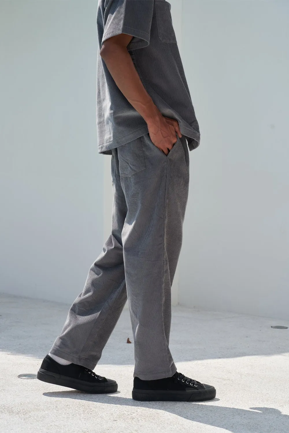 Grey Corduroy Pants