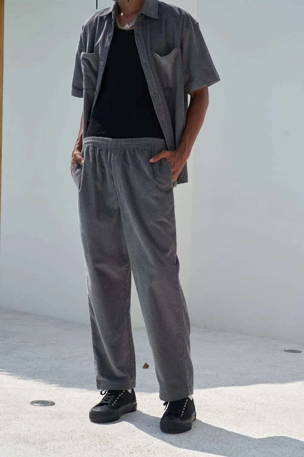 Grey Corduroy Pants