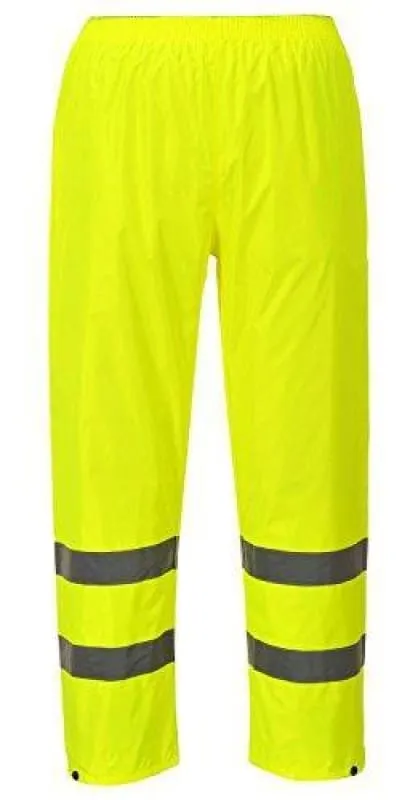 Hi Vis Basic Waterproof Lightweight Rain Over trousers Portwest H441