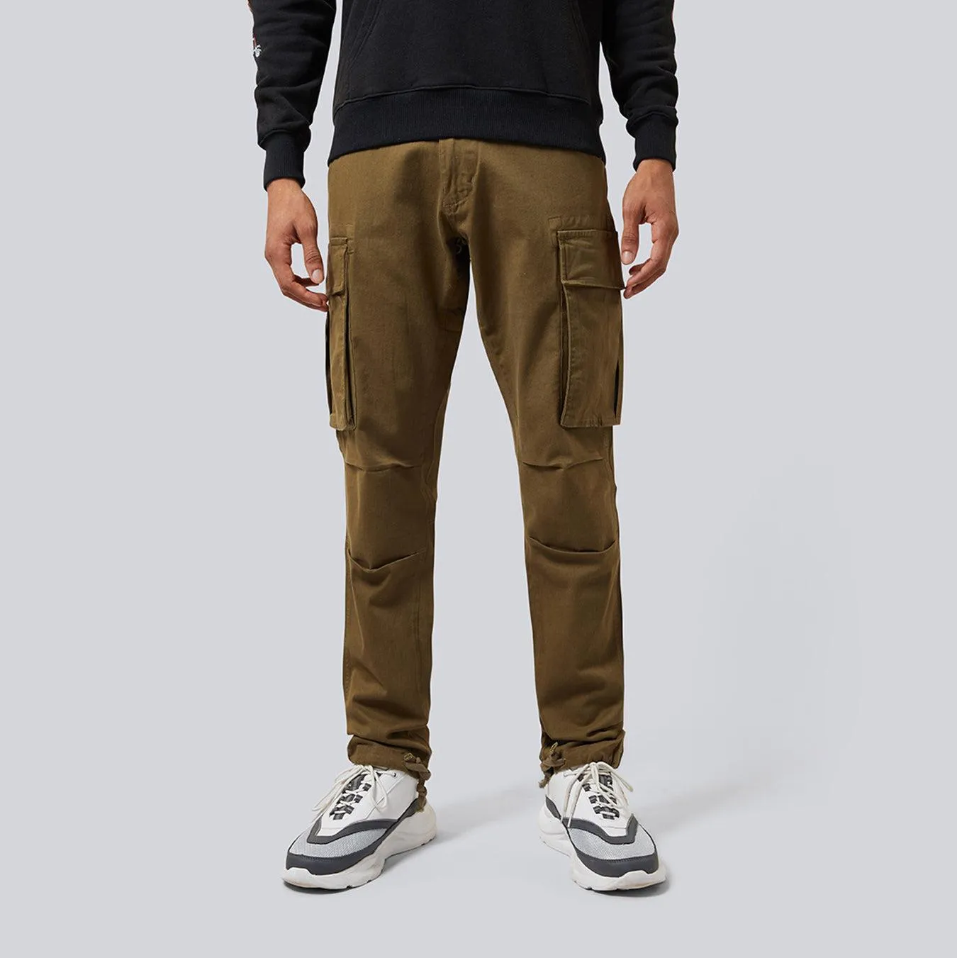 HIDDEN DRAGON CARGO PANTS - DARK KHAKI