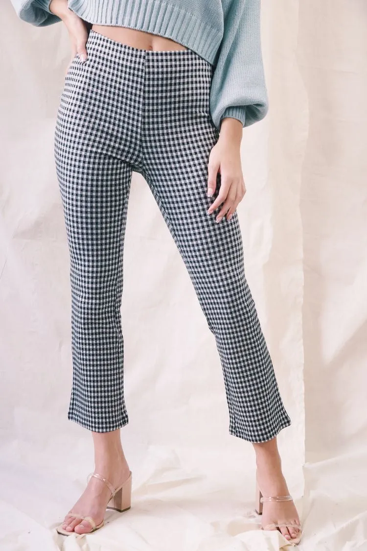 High Waisted Gingham Pant