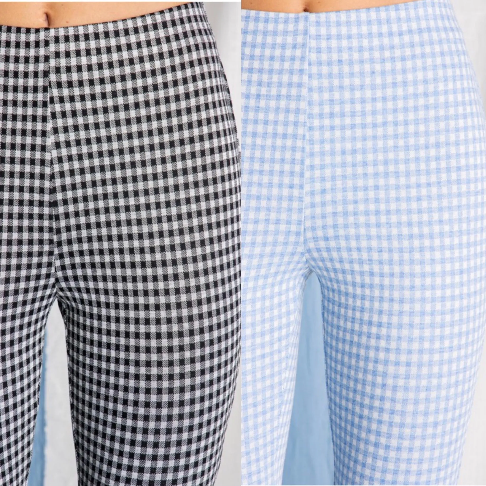 High Waisted Gingham Pant