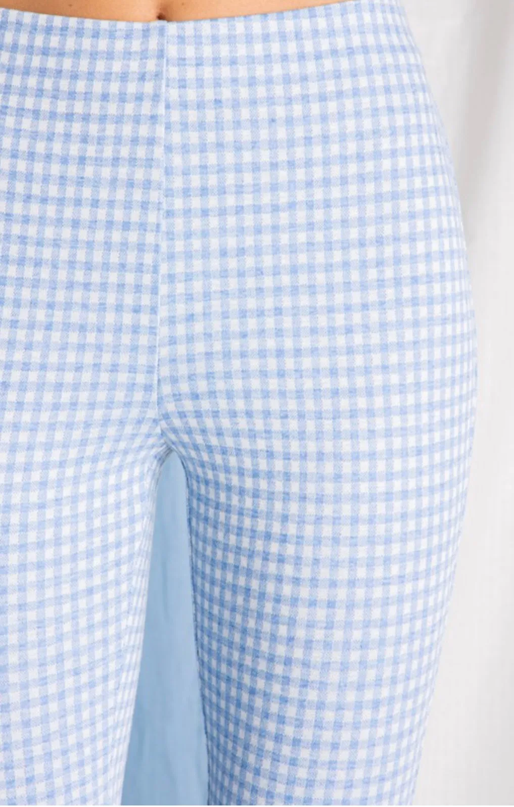 High Waisted Gingham Pant