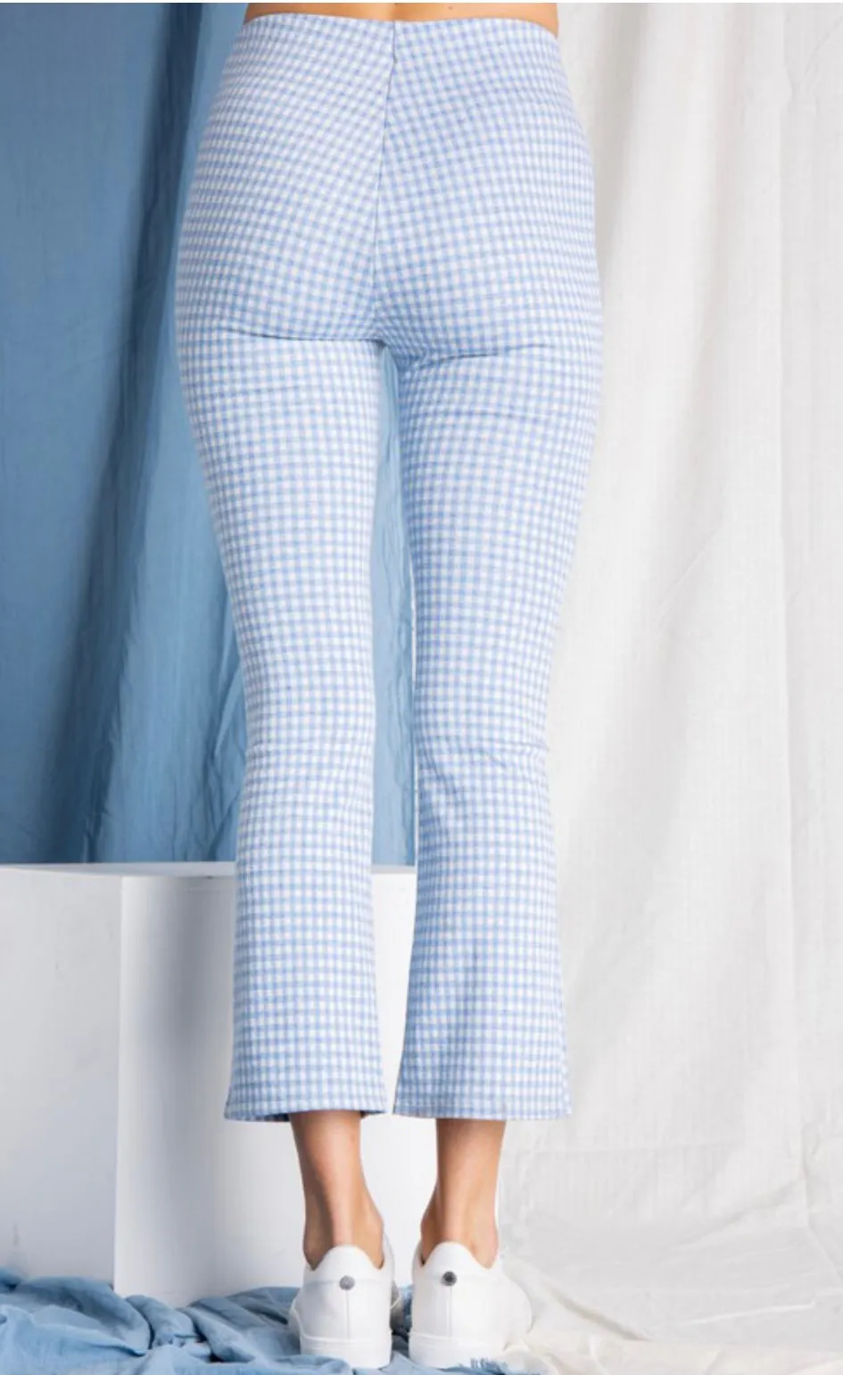 High Waisted Gingham Pant