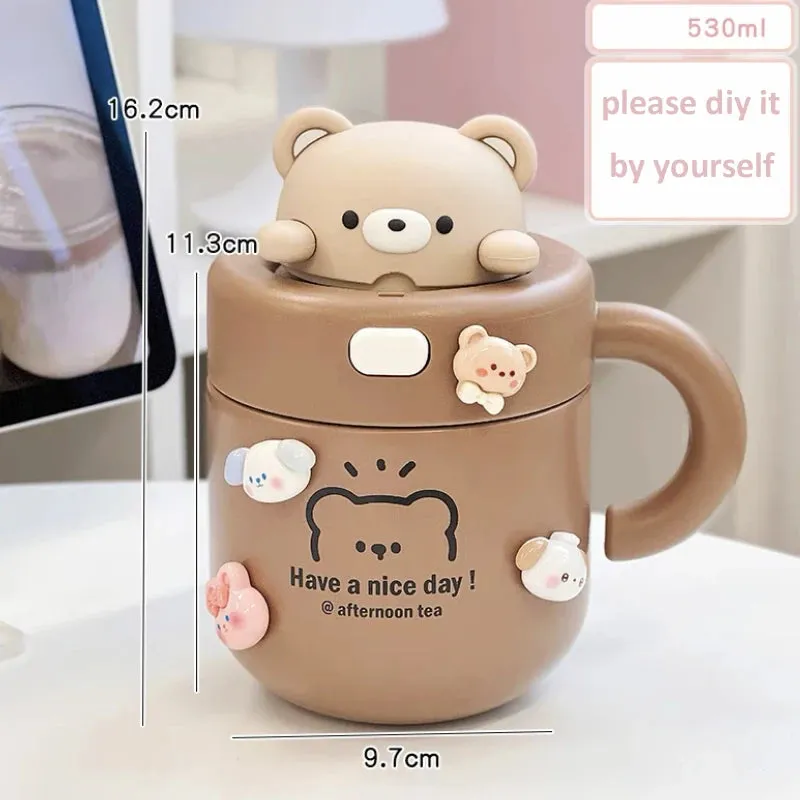 Kawaii Animal Coffee Thermal Cup