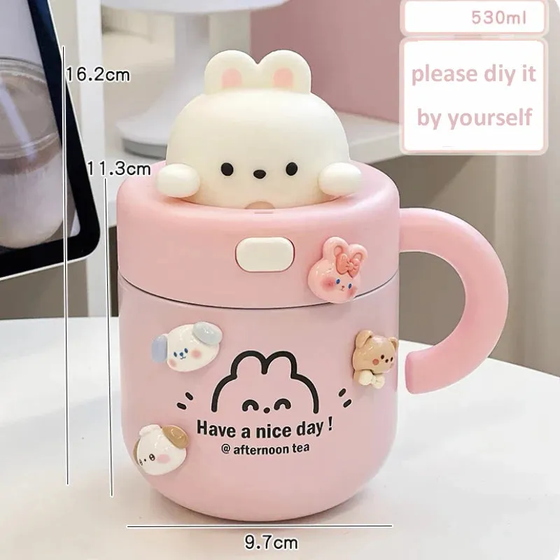 Kawaii Animal Coffee Thermal Cup