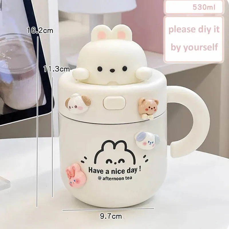 Kawaii Animal Coffee Thermal Cup