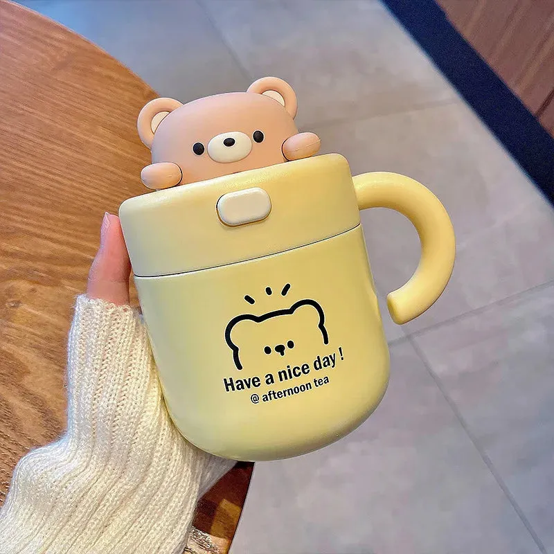 Kawaii Animal Coffee Thermal Cup