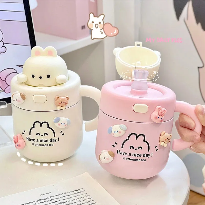 Kawaii Animal Coffee Thermal Cup