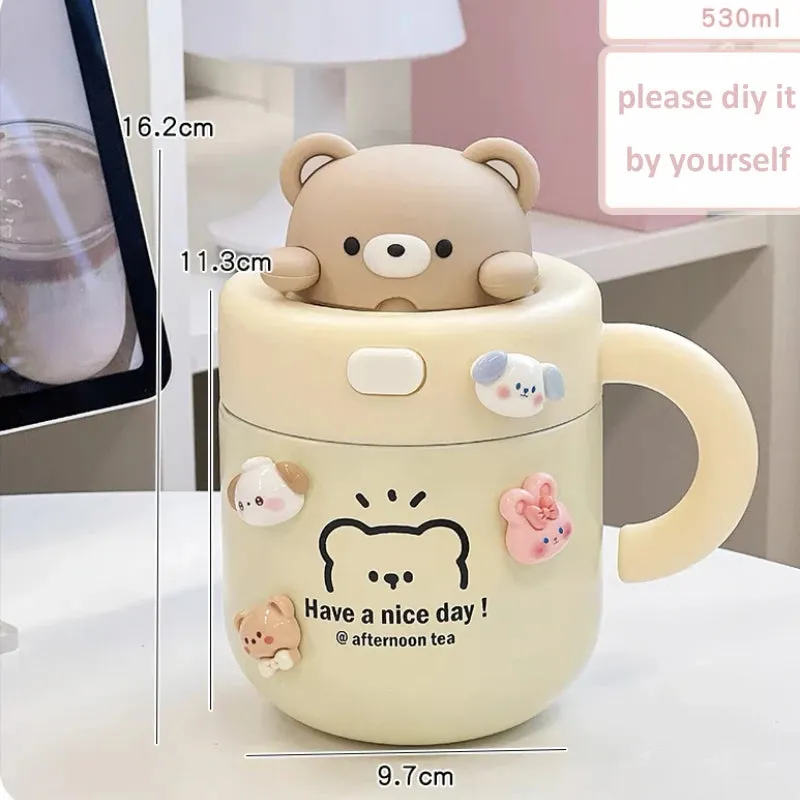 Kawaii Animal Coffee Thermal Cup