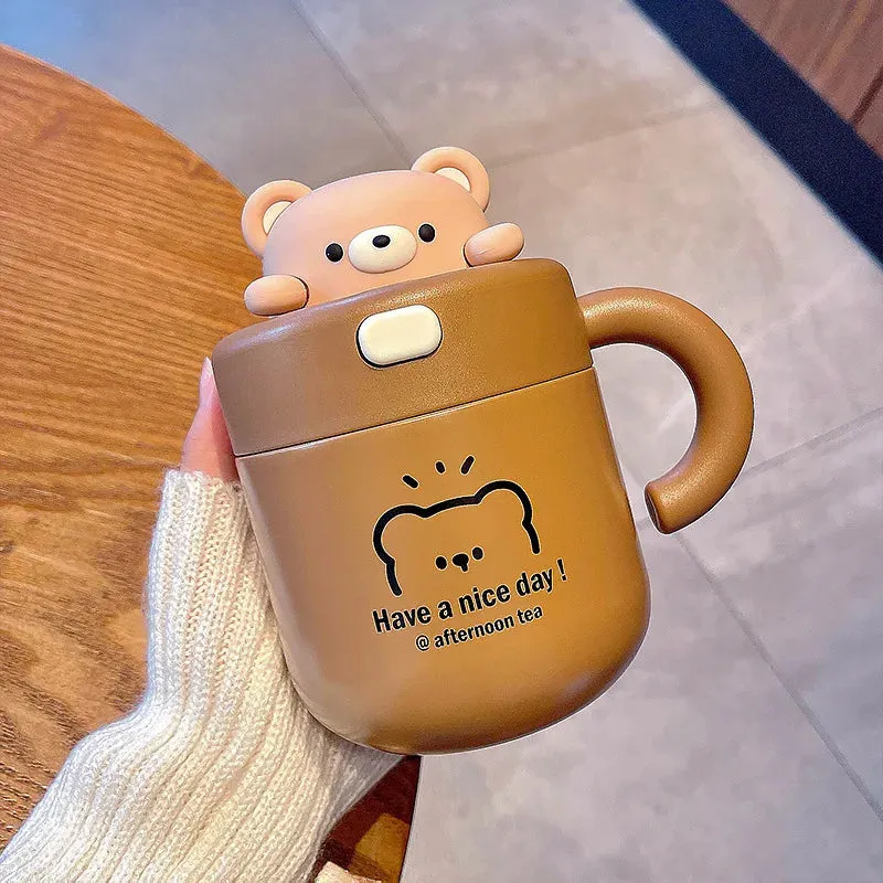 Kawaii Animal Coffee Thermal Cup