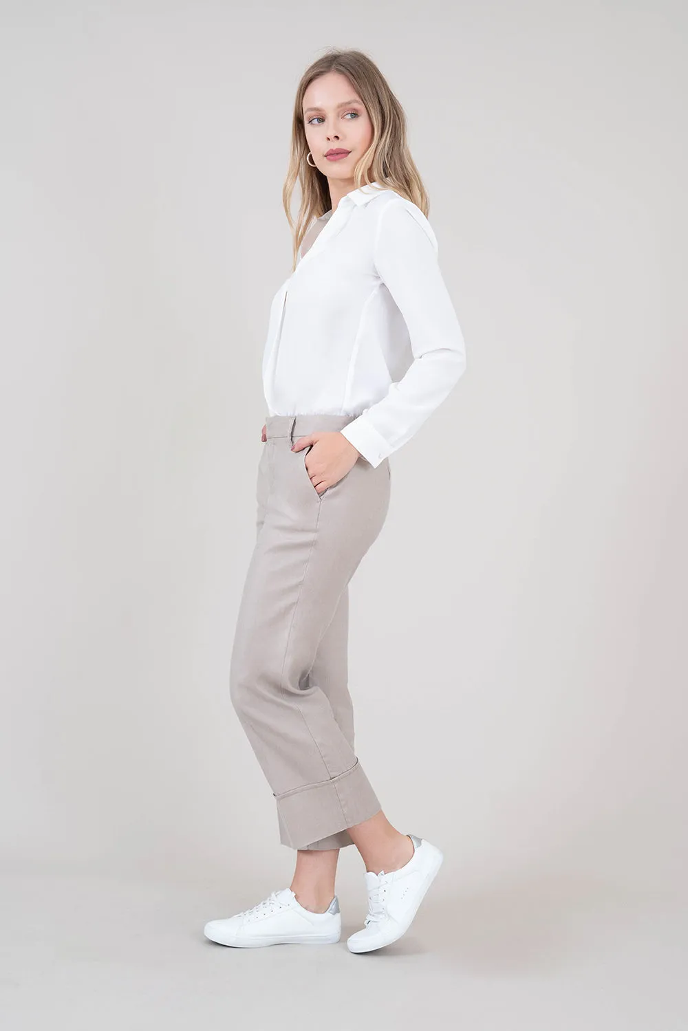 Lauren Linen Crop Pant