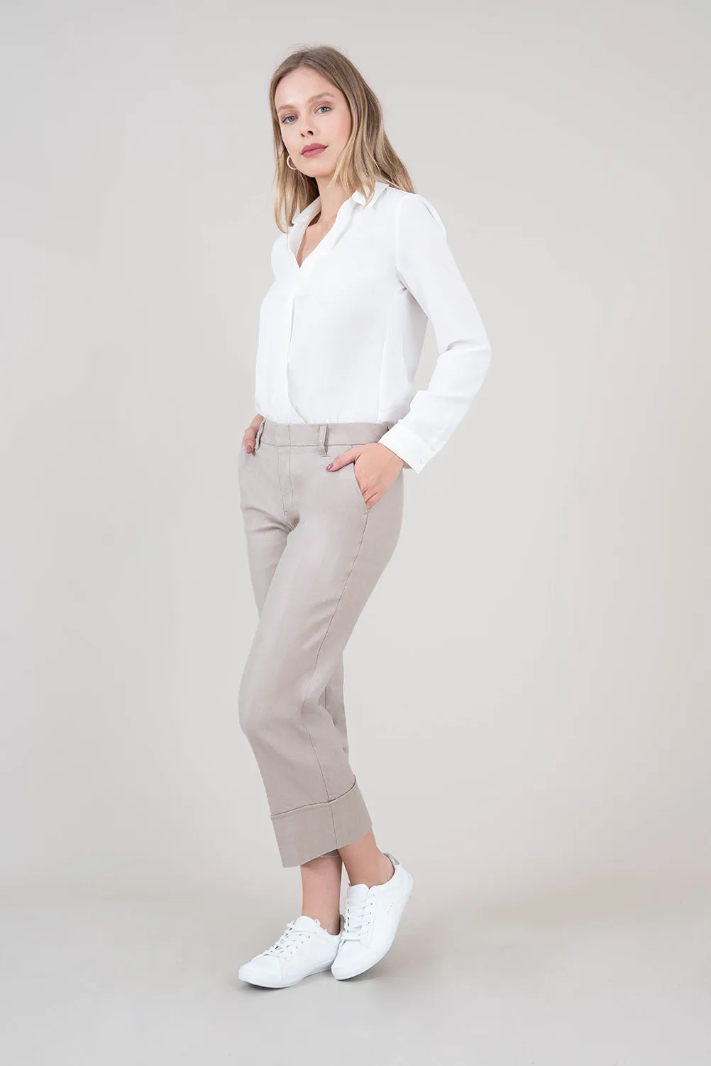 Lauren Linen Crop Pant