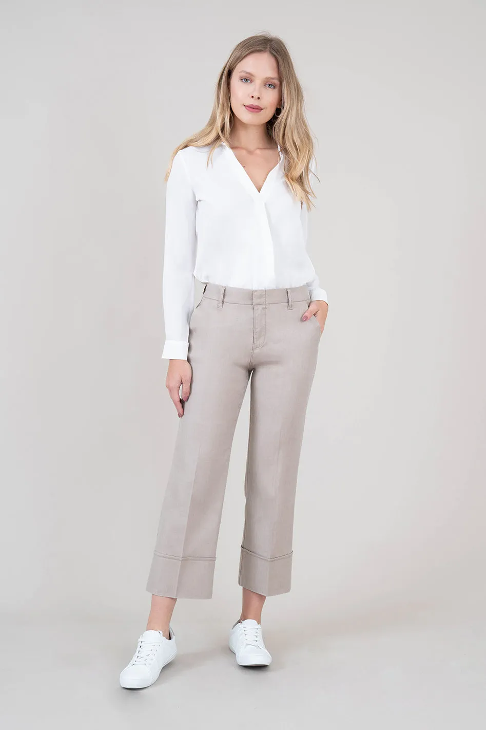 Lauren Linen Crop Pant