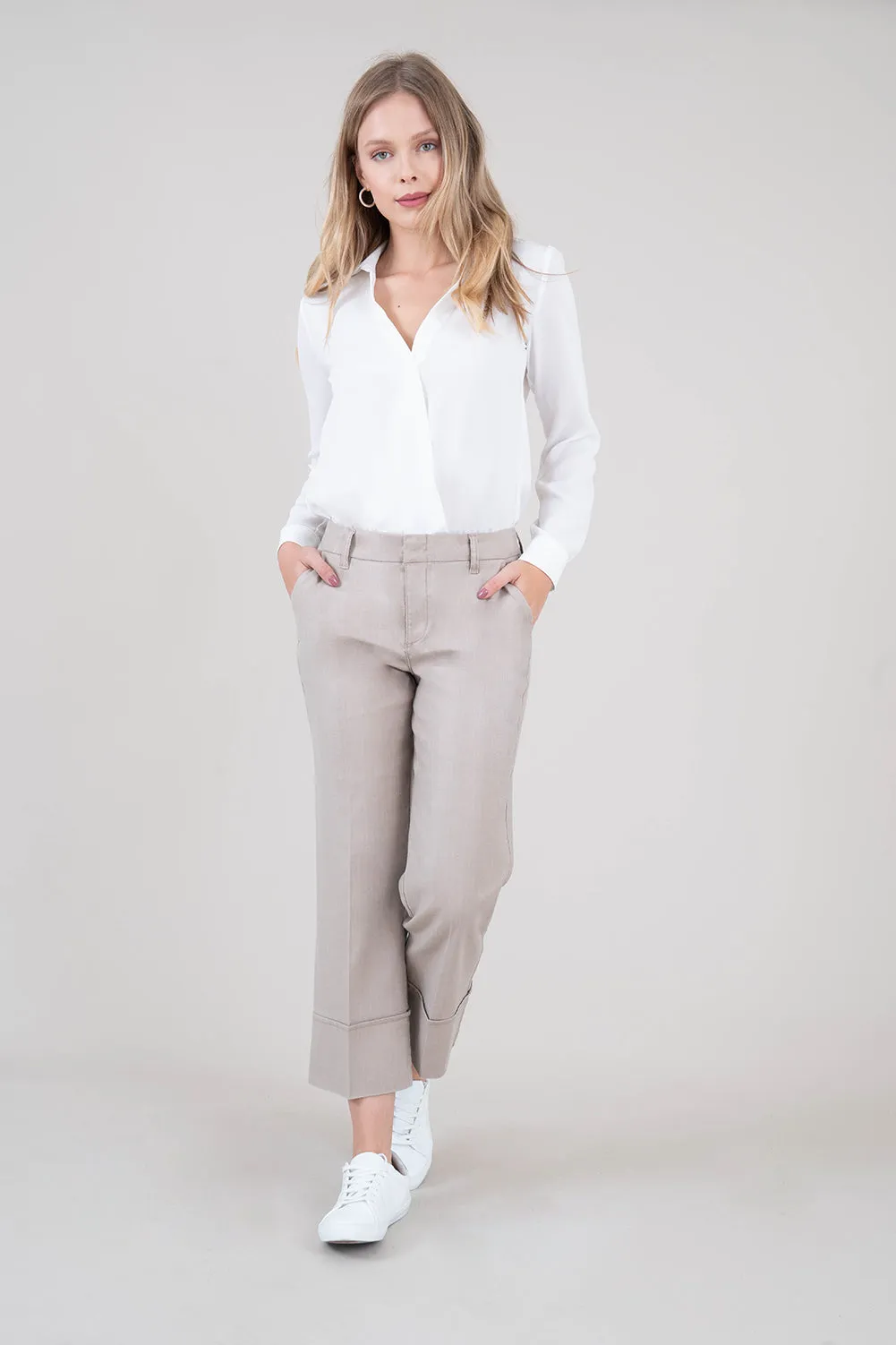 Lauren Linen Crop Pant