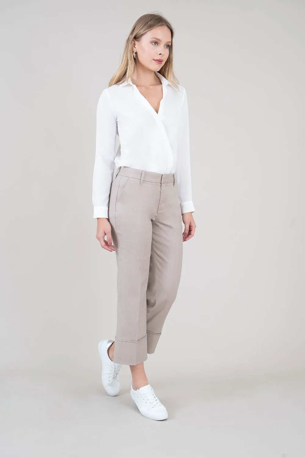 Lauren Linen Crop Pant