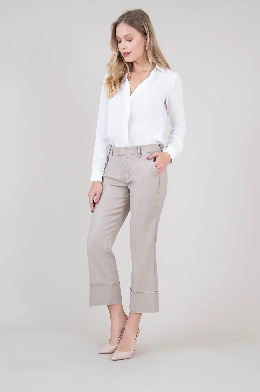 Lauren Linen Crop Pant