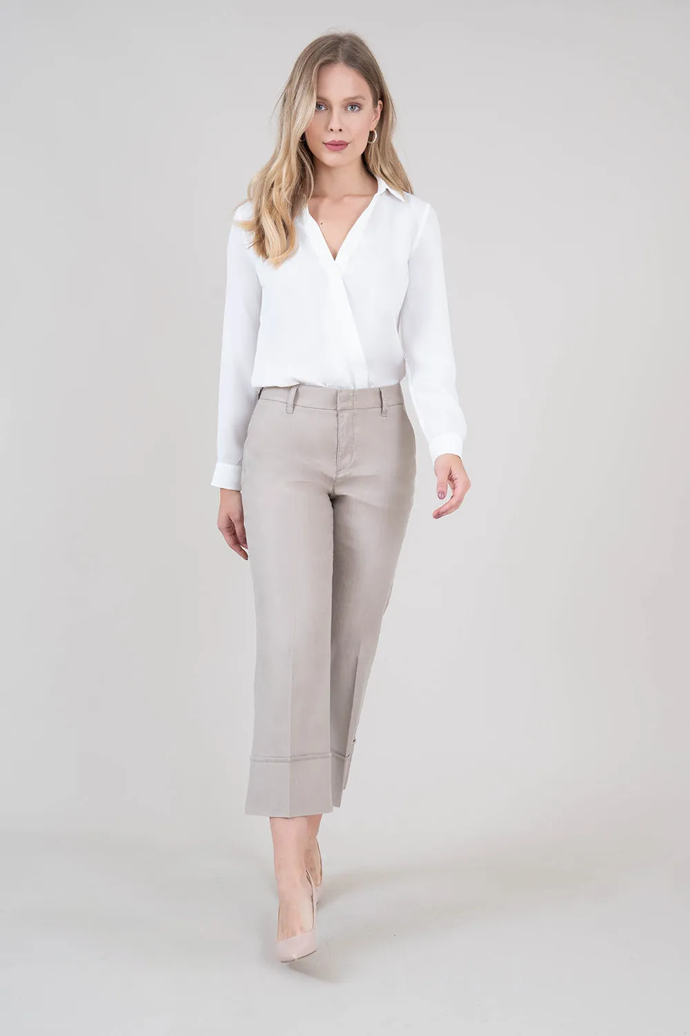 Lauren Linen Crop Pant