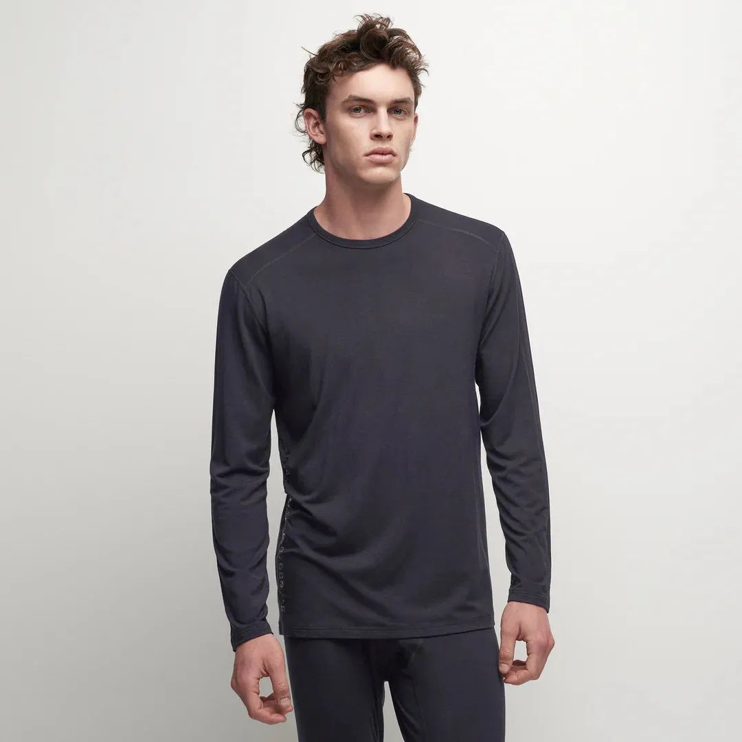 Le Bent Mens Core Midweight Crew Merino Base Layer