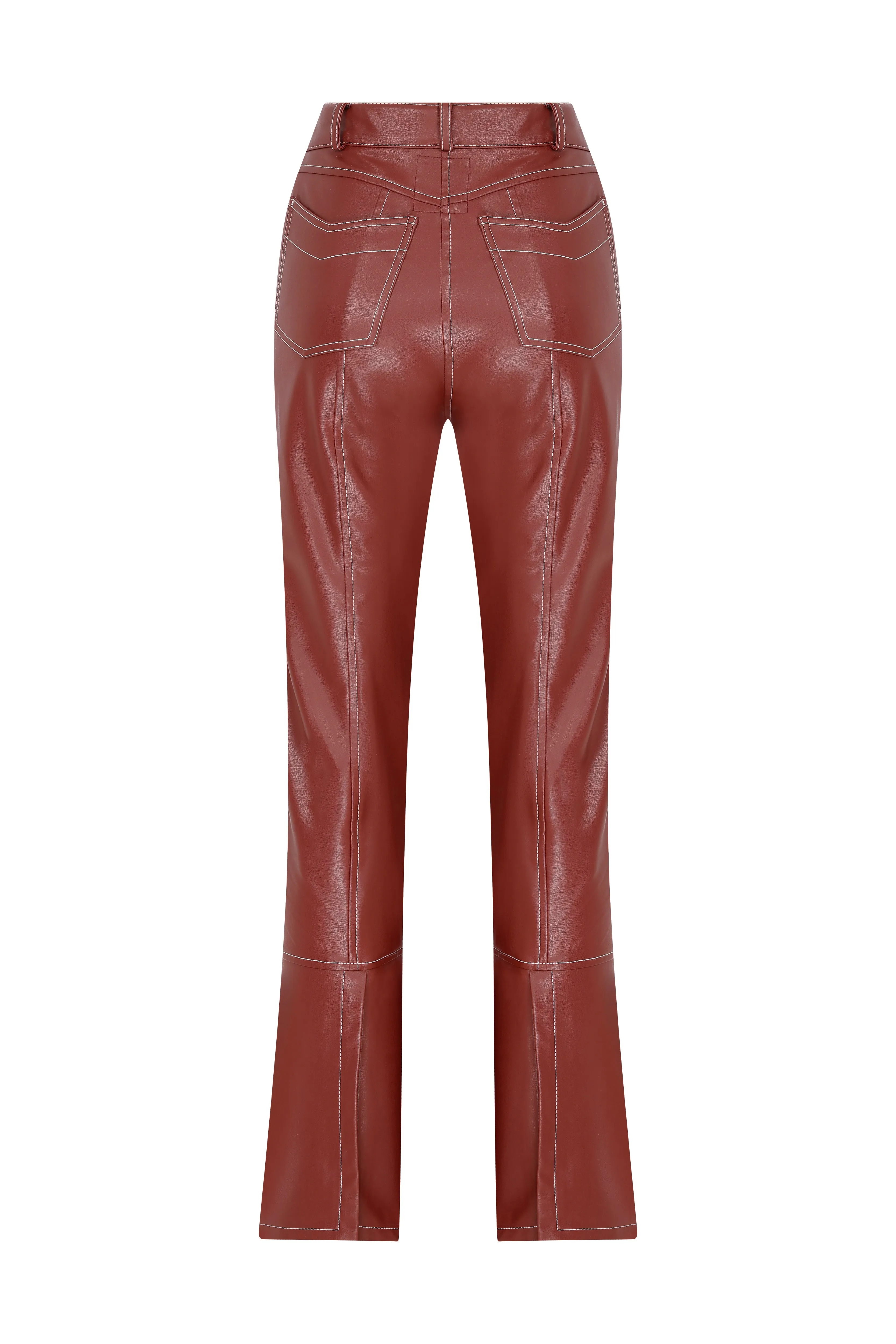 Leather Flare Pants