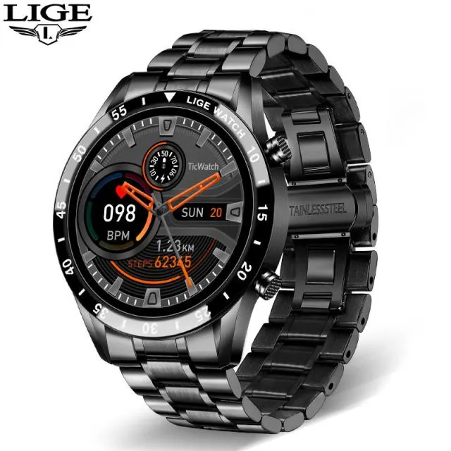 LIGE 2021 New Bluetooth Call IP67 Smart Watch