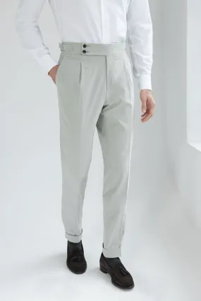 Light Grey Cotton Trousers - Soragna Capsule Collection, Made in Italy | Stylish & Comfortable Fashion Pants