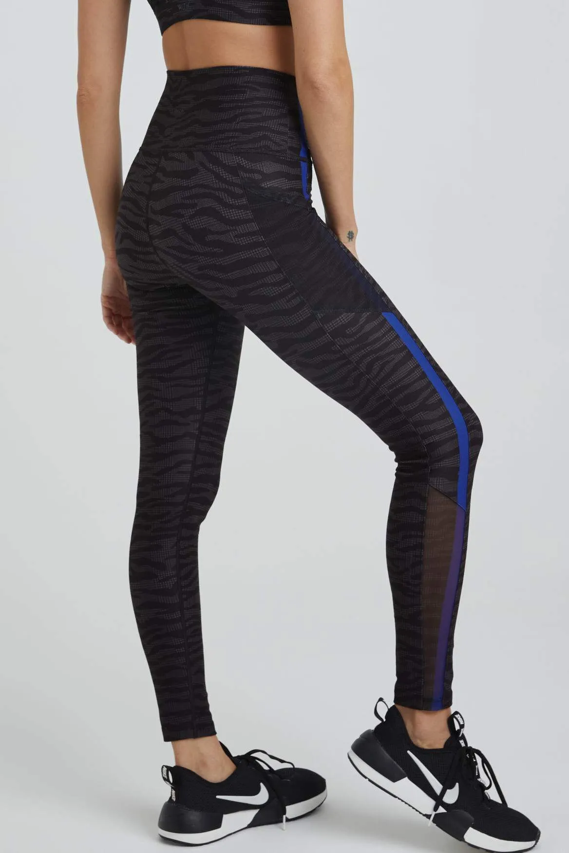 Nala Leggings Charcoal Zebra