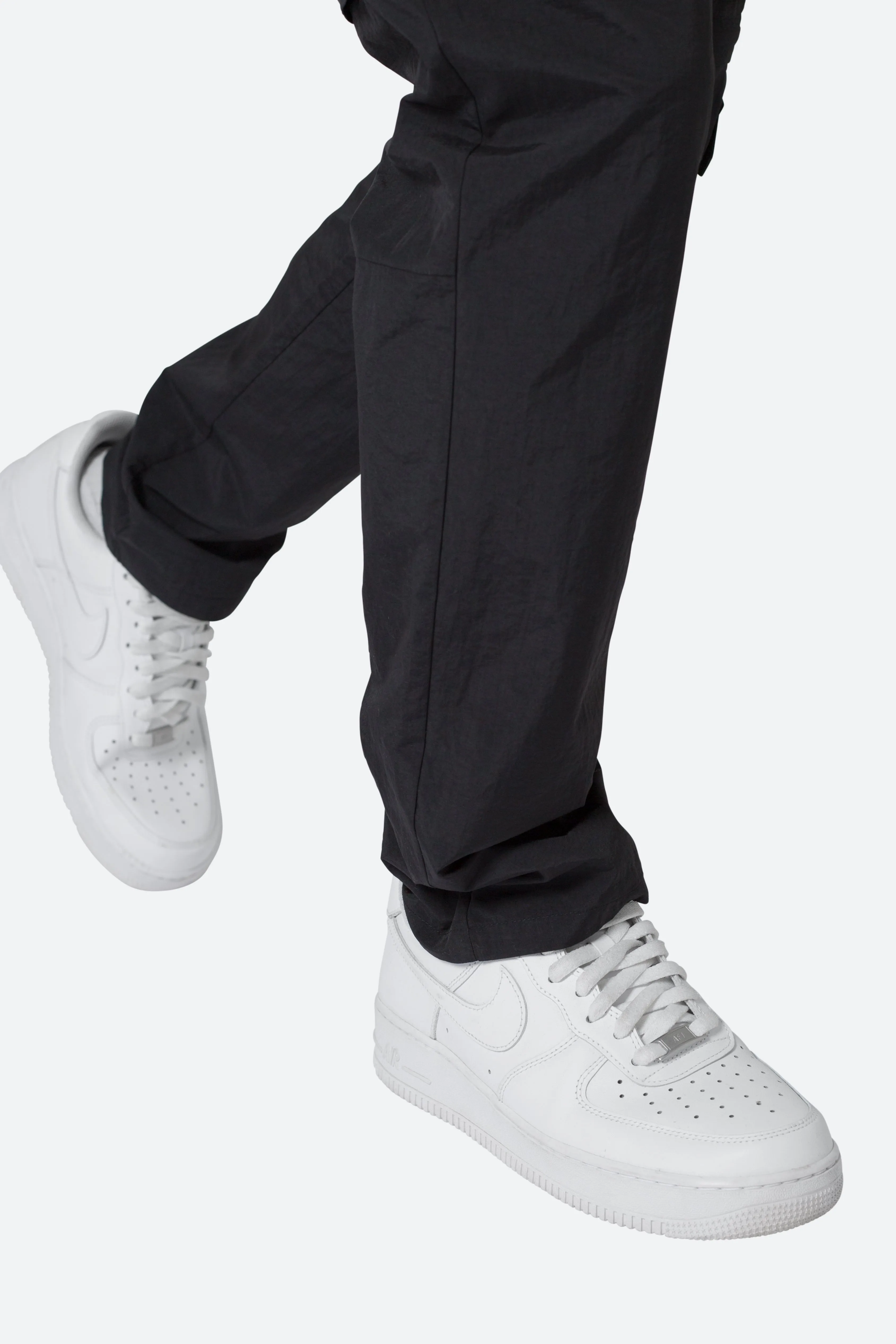 Black Nylon Cargo Traveler Pants - Durable, Lightweight, and Versatile