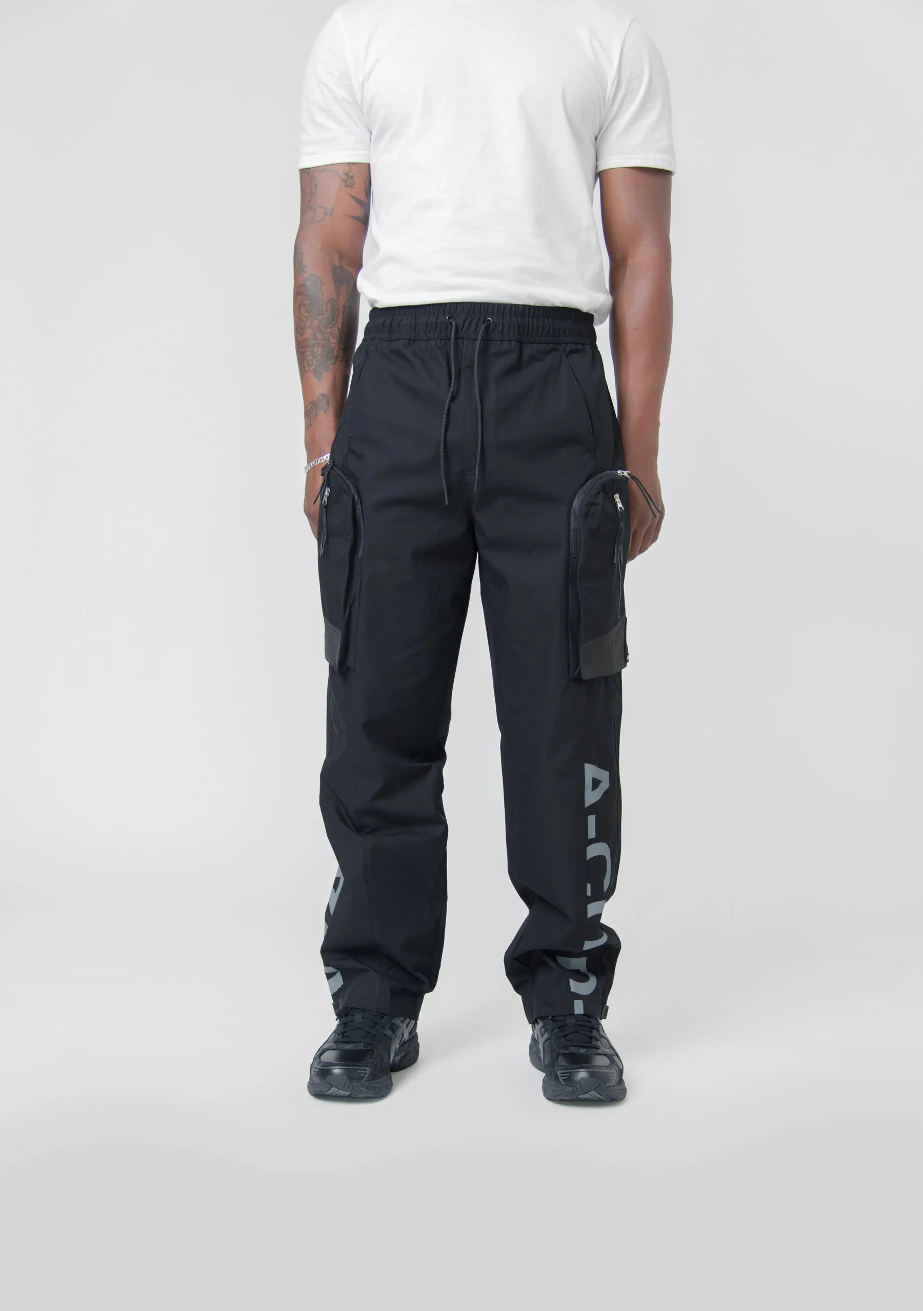 Overset Tech Pant Black