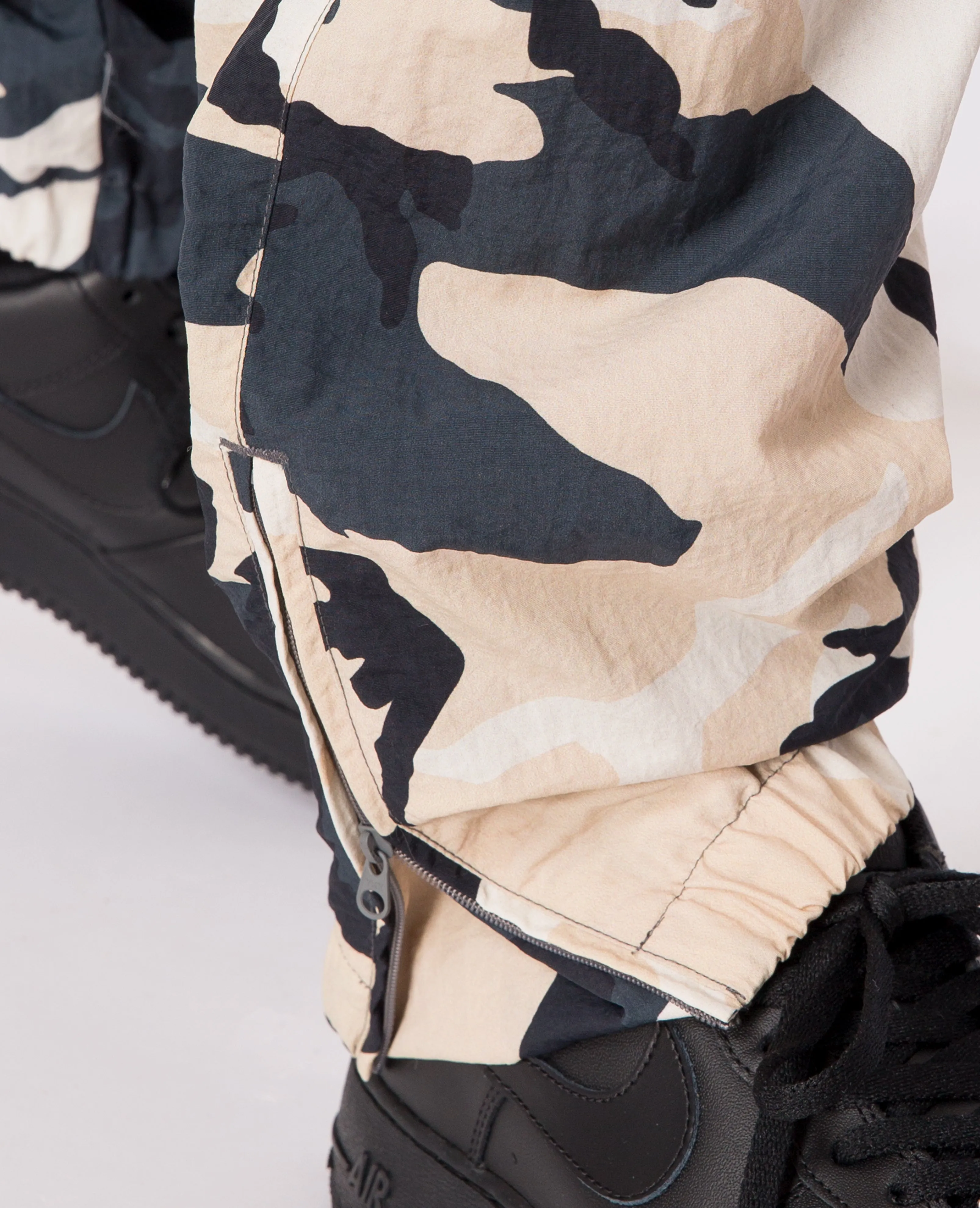 Patta Basic Relaxed Nylon Track Pants (Sand Woodland Camo)