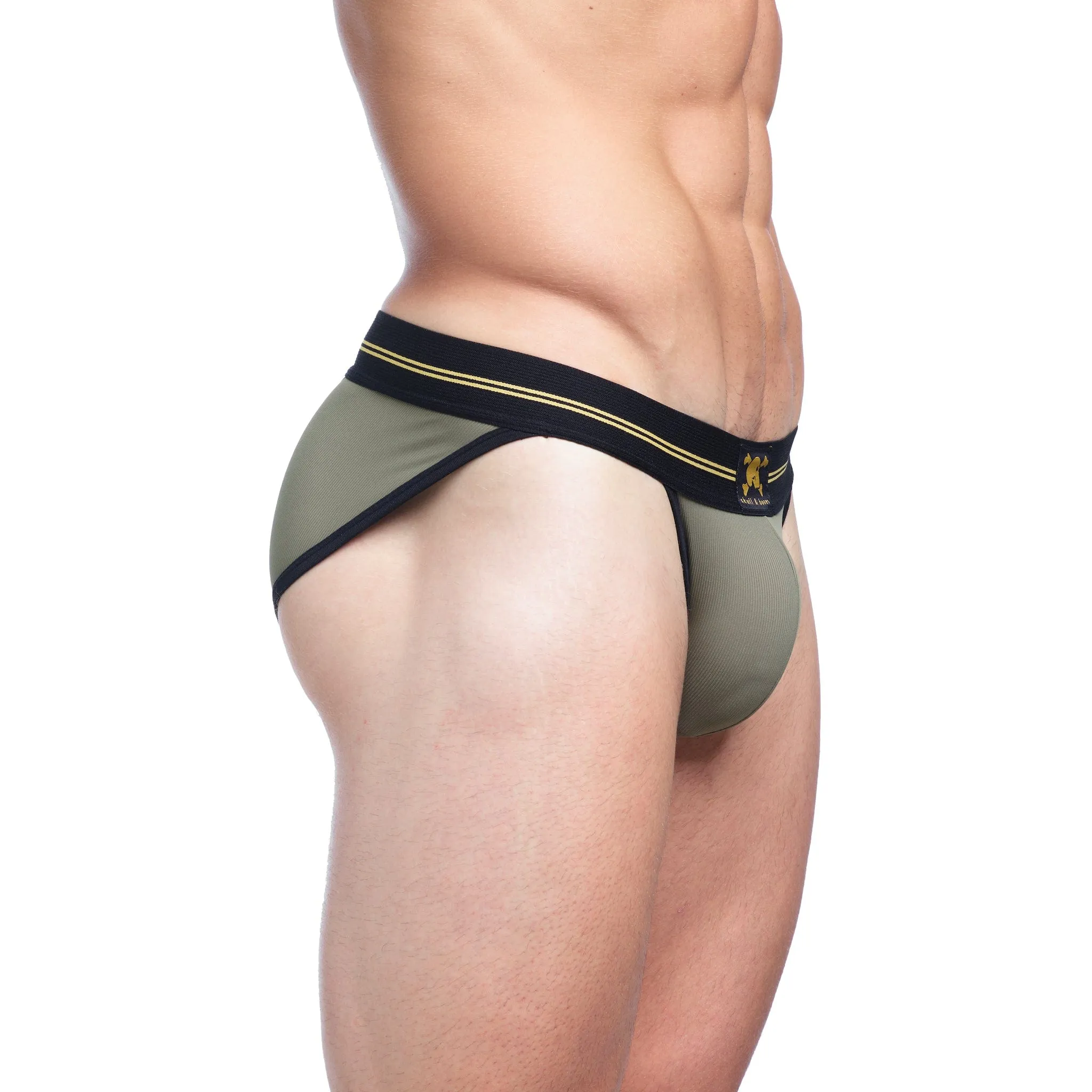 Performance Rib Sport Brief Green