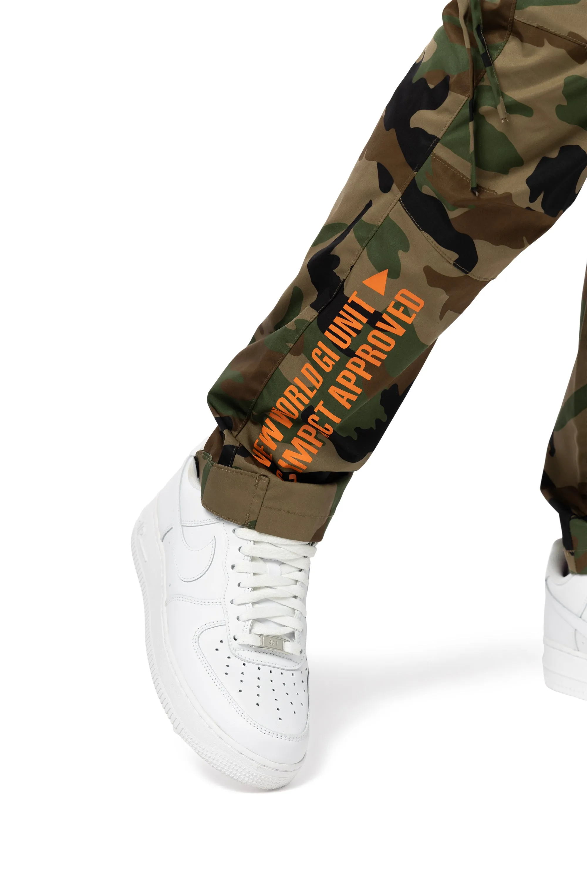 Relaxed Slouch Utility Cargo Pants - Wood Camo