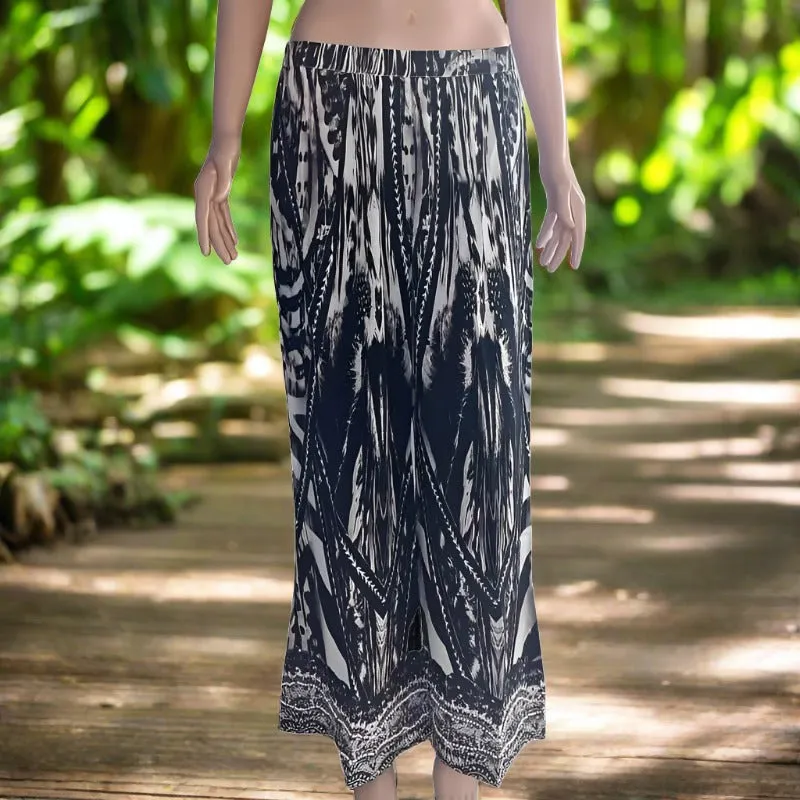 Saffron black palazzo pants