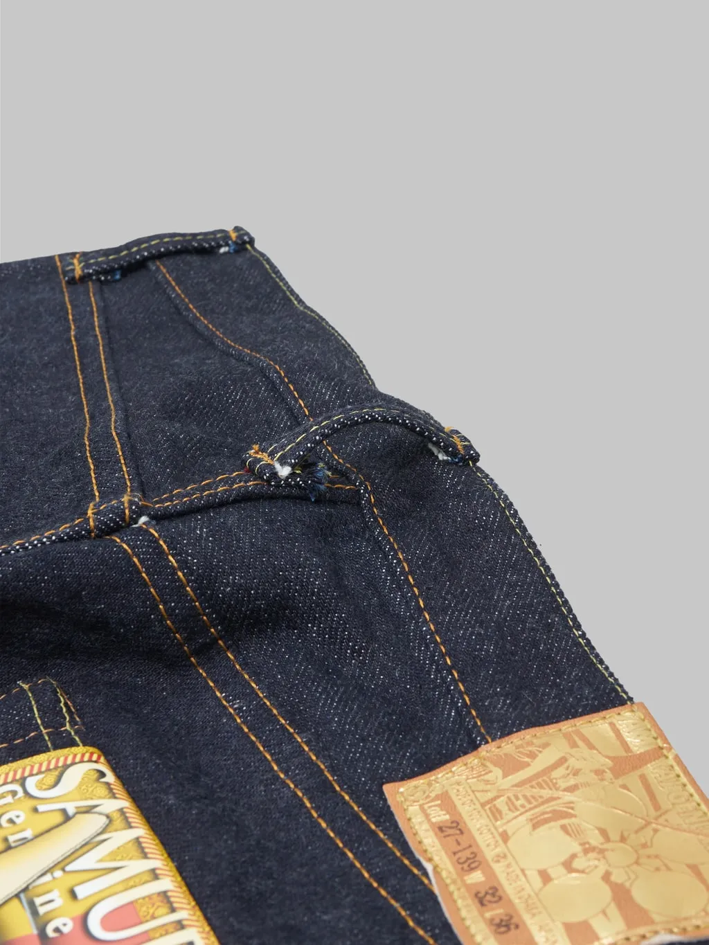 Samurai Jeans 25oz S510XX25oz-MT Yari-No-Mataza Regular Straight Fit Denim